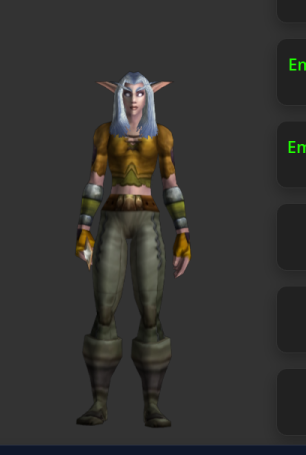 Vainity character render